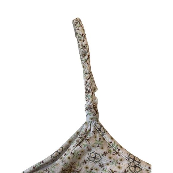 Y2K Vintage Geometric Braided Cami Tank Top Boho Bohemian Hippie Summer Beach - Picture 6 of 14